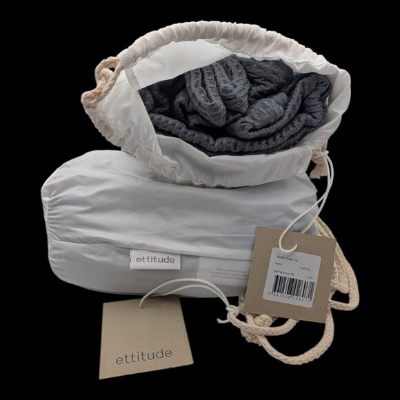 Ettitude Bamboo Waffle Towel Sets (Includes 2 sets/bags) - Picture 4 of 4